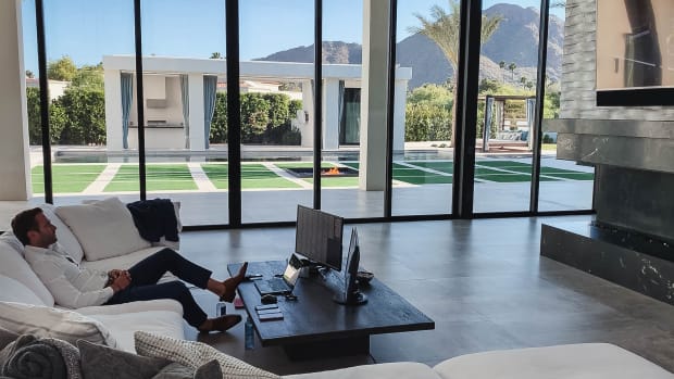 Kliff Kingsbury in his home.